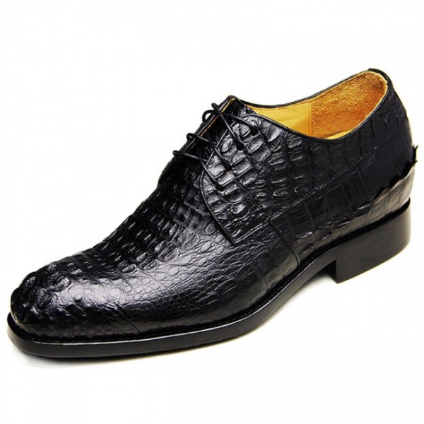 Customized 2.56Inches/6.5CM Full Genuine Alligator Elevator Wedding Shoes