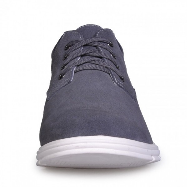 2.36Inches/6CM Grey UK Elevator Sneaker Increasing Height Leisure Shoes