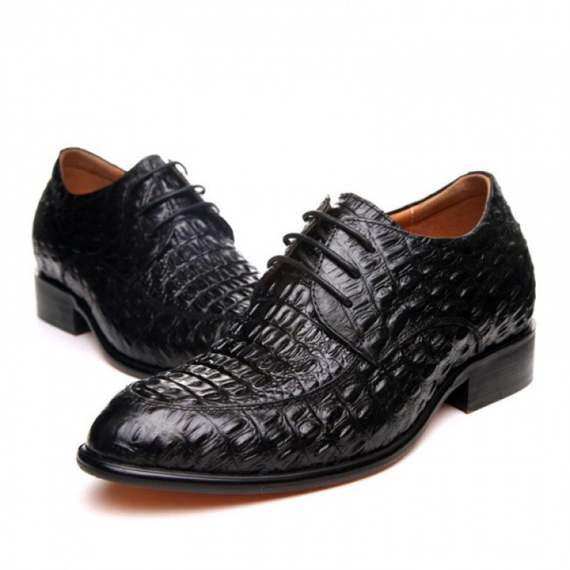 Popular handmade crocodile Formal Shoes Increase Height 2.56Inches/6 ...